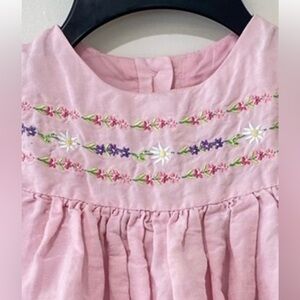 Little girls toddler vintage pink dress